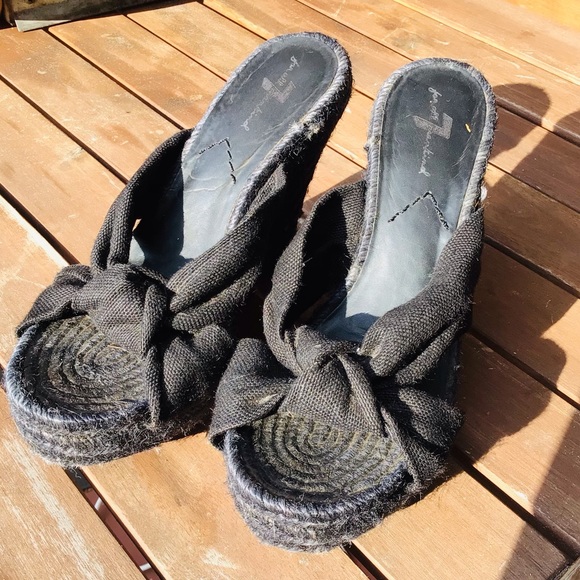 7 For All Mankind wedge shoes size6 - Picture 2 of 6